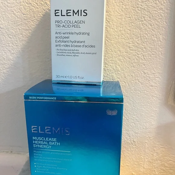 Elemis Musclease Herbal Bath Synergy & Pro-Collagen Tri-Acid Peel NEW - Picture 11 of 11